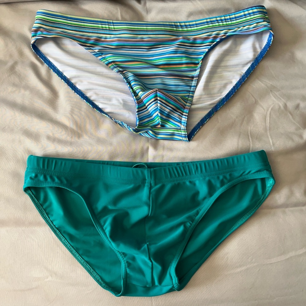 Lot of 2 men’s swim briefs.